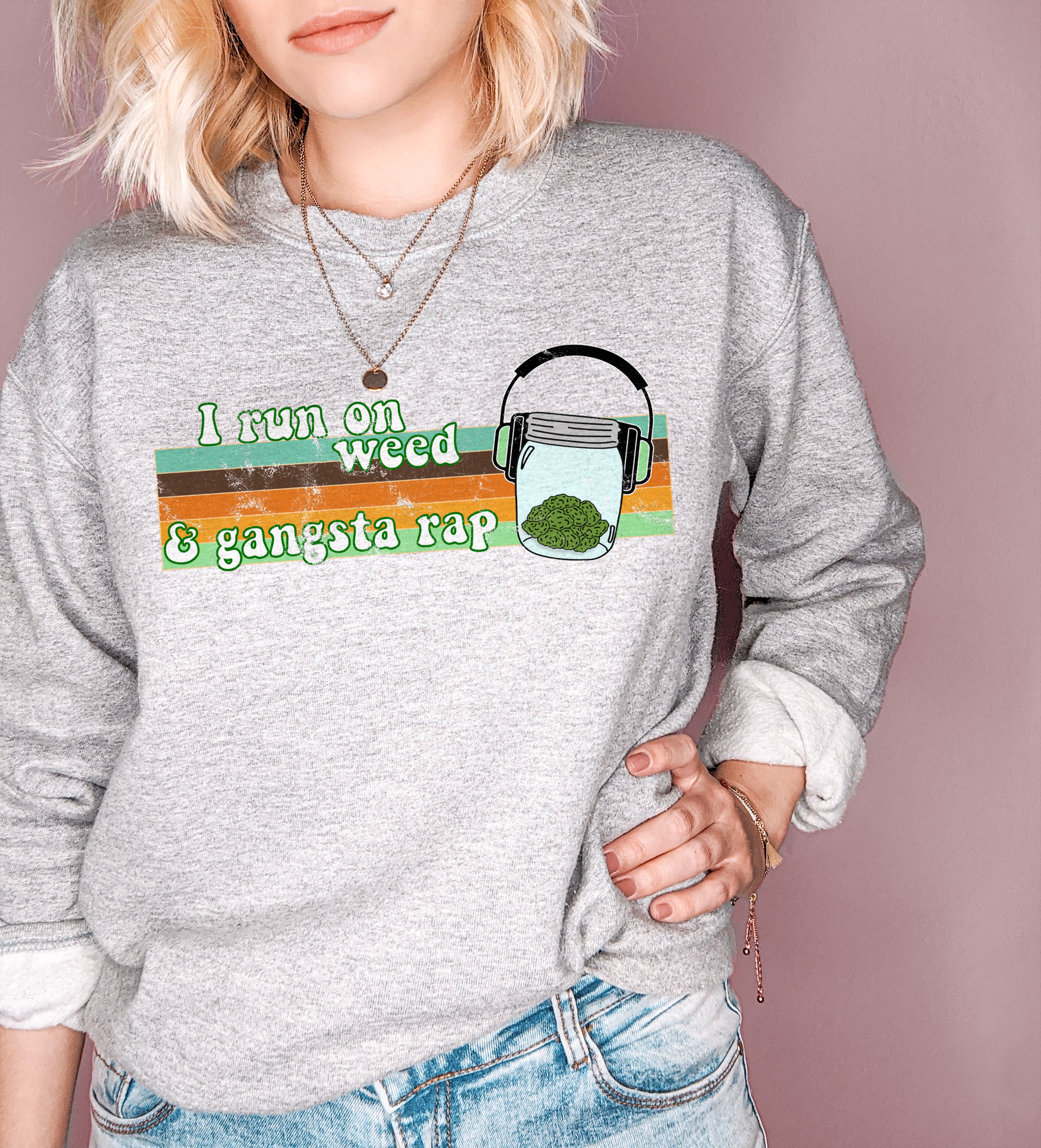 stoner hip hop sweatshirt - HighCiti