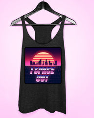 Black tank with a retro graphic saying I space out - HighCiti