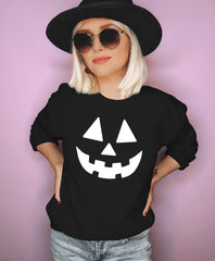pumpkin halloween jack o lantern sweatshirt - HighCiti