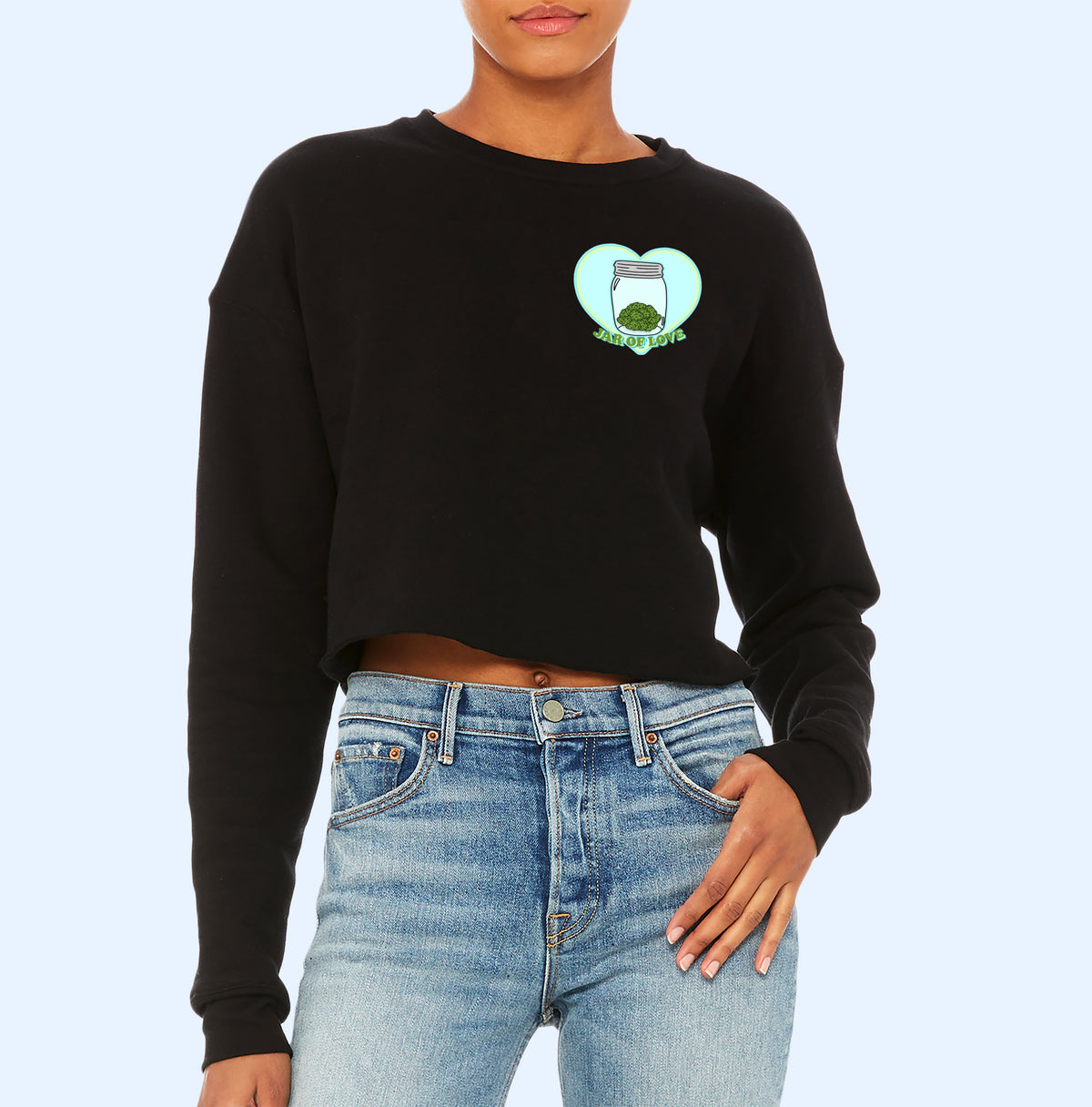 Jar Of Love Crop Sweatshirt