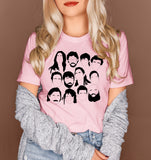 Pink shirt with all the characters from la casa de papel - HighCiti
