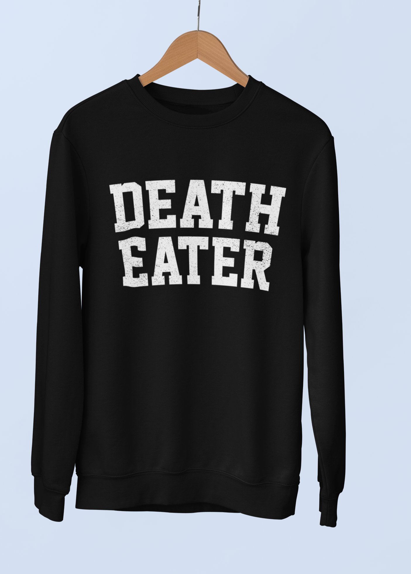 Black sweatshirt saying death eater - HighCiti