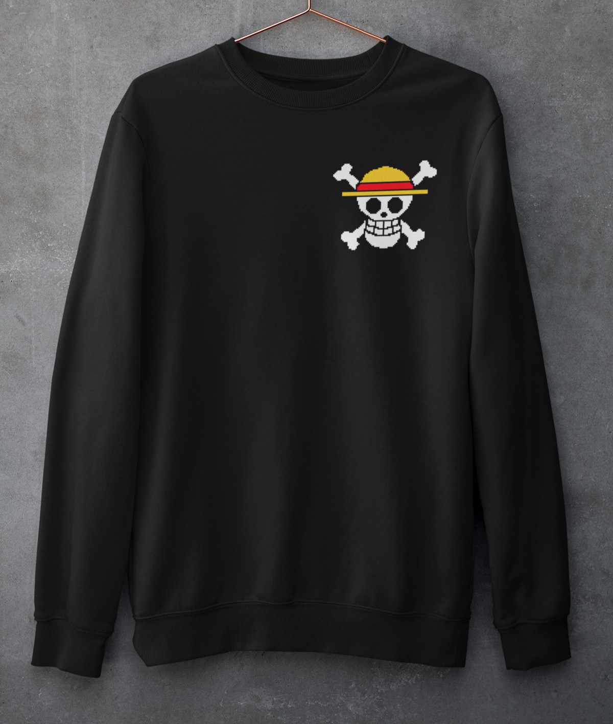 Blacl sweatshirt Monkey D. Luffy