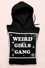 Black hoodie saying weird girls gang - HighCiti