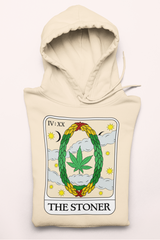 Sang hoodie with a tarot card and a cannabis leaf saying the stoner - HighCiti
