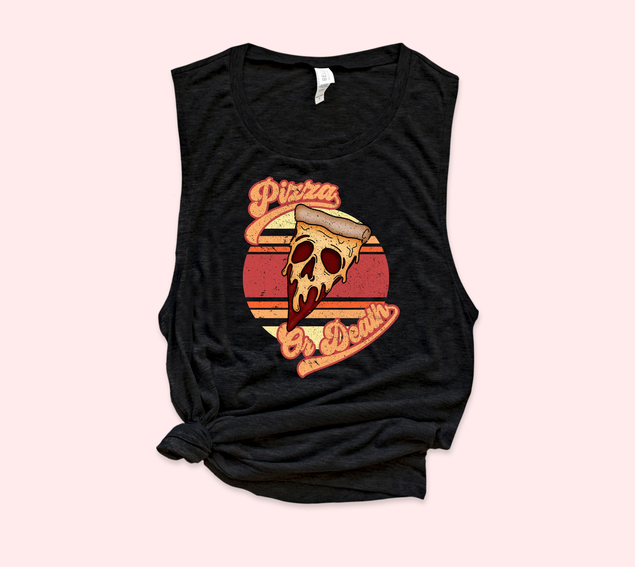 Pizza Or Death Muscle Tank