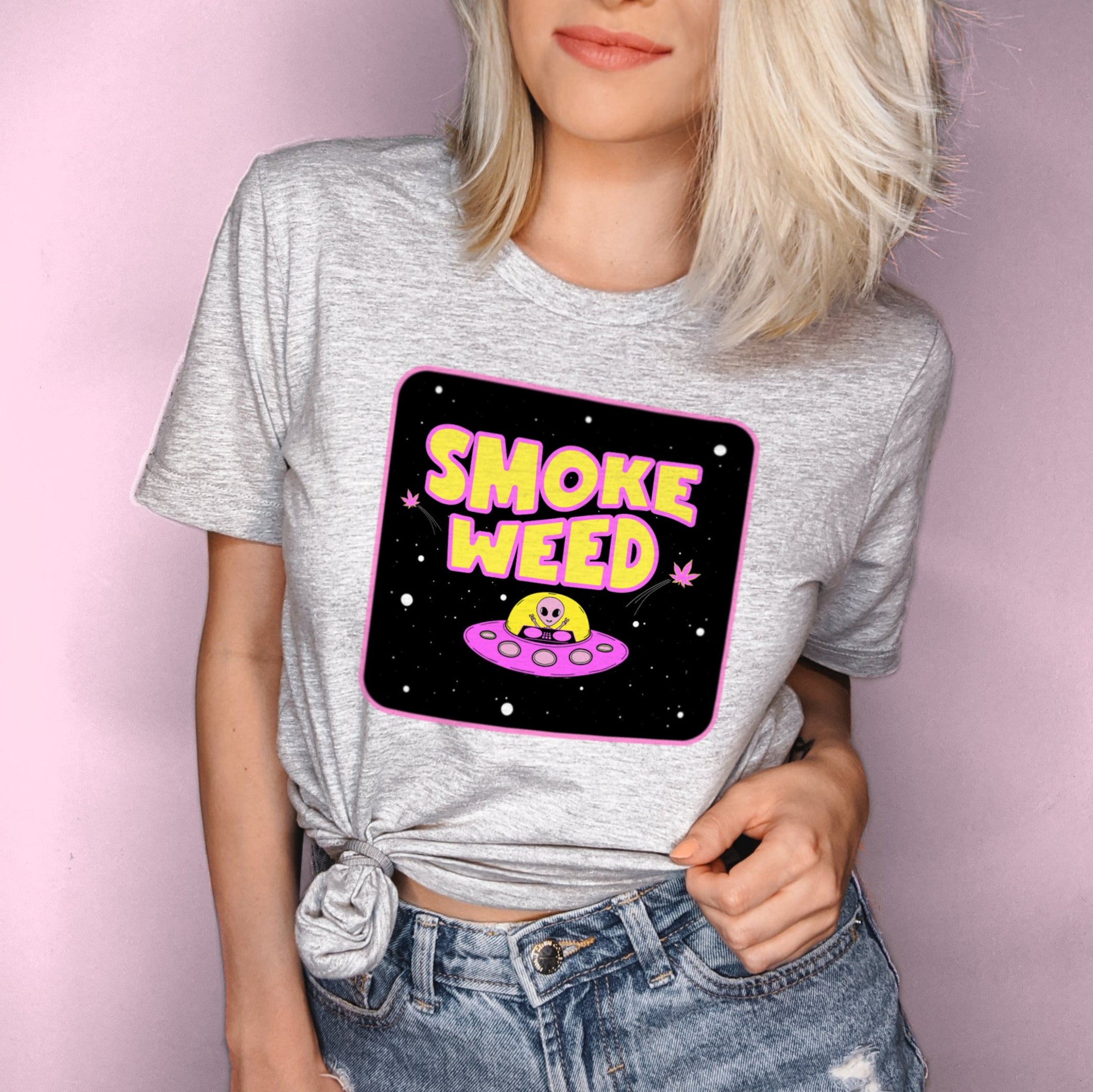 alien smoking weed shirt - HighCiti