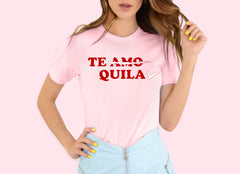 Pink shirt with te amo tequila - HighCiti