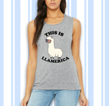 This Is llamerica Muscle Tank
