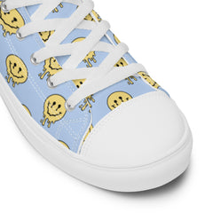 drippin smiley face high top shoes - HighCiti