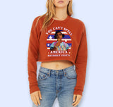 You Can't Spell America Without Erica Crop Sweatshirt