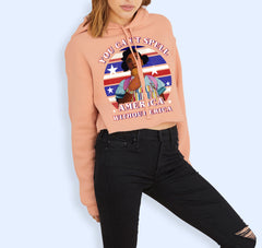 You Can't Spell America Without Erica Crop Hoodie